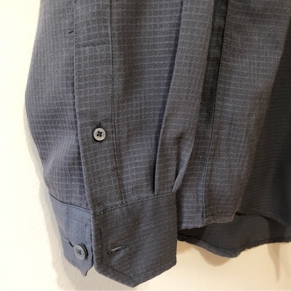 George Long Sleeve Button Down Shirt - Dark Gray - M 38-40 - Picture 12 of 16